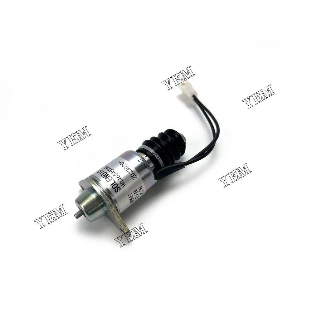 For Yanmar Diesel Engine 4TNE88 Shutdown Solenoid 129209-77950 HD46645945 2