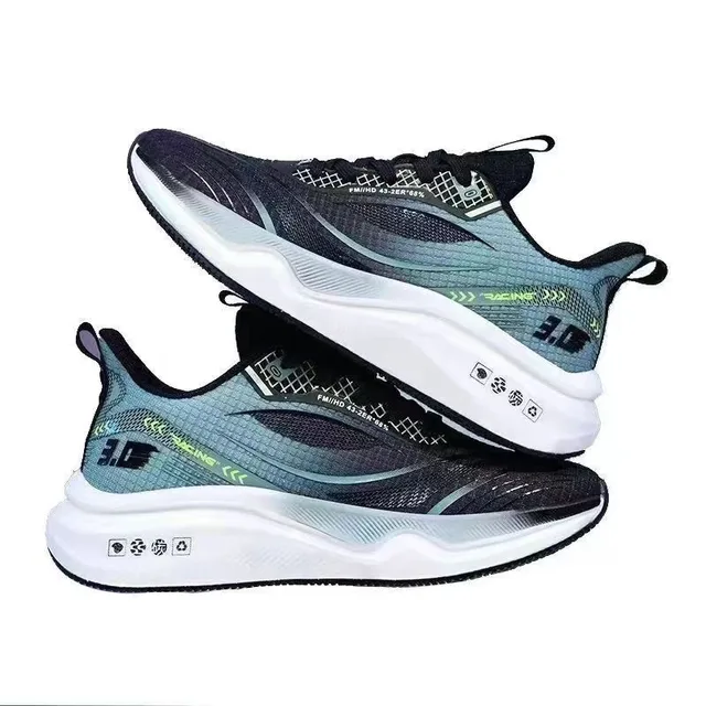Wholesale of New High Top Casual Shoes for Men, White Sports Shoes with Straps and Leather Surface, Men's Sports Shoes