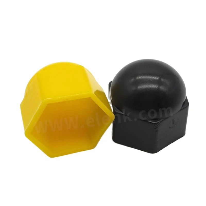 M6 White Black Hex Protection Bolt Caps Plastic  Hexagon Head Cover Pe Material Nut Bolt Cap Plastic Nut Cap 33mm 32mm