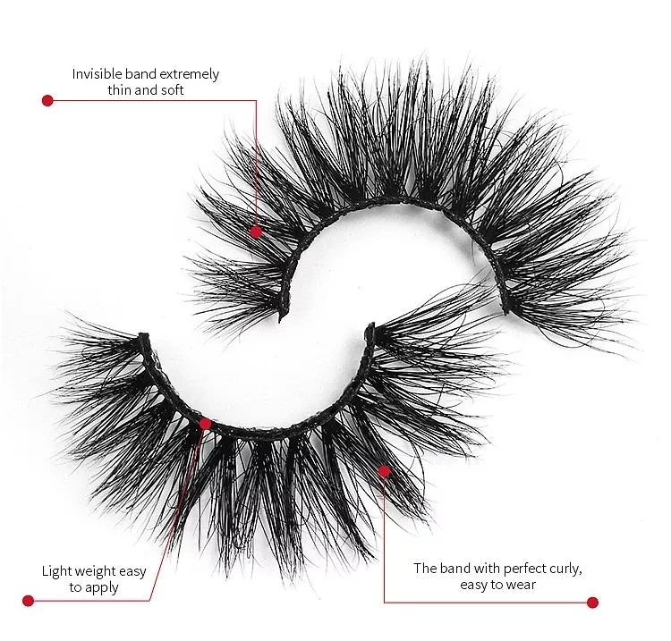 Wholesale Beauty Fluffy Real Mink Lashes 3d Eyelashes 100 Siberian