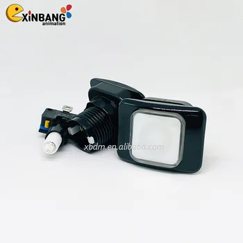 Hot Sell Exporting 37*51 mm Rectangle Momentary Led Reset Push Button Switch Illuminated Arcade Buttons