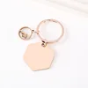 Rose gold hexagon mountain rapeseed