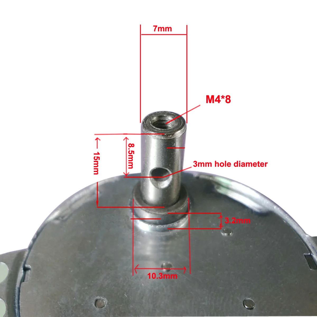 Moteur Synchrone AC24V 1.4-1.7 RPM - Axe D - 4W - Marque Uxcell - Neuf