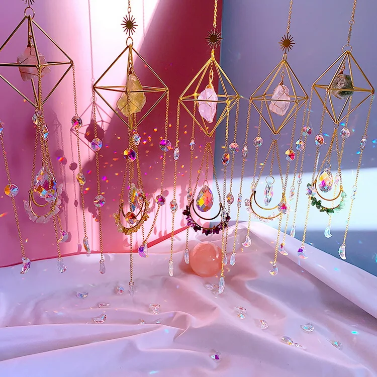 Natural Crystal Handmade Hanging Sun Catcher Crystal Sun Catchers