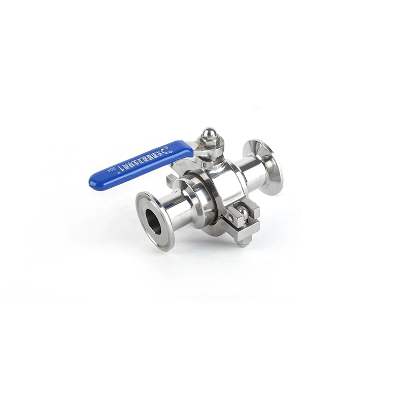 SS304 Stainless Steel Sanitary Tri Clamp One Way Ball Valve