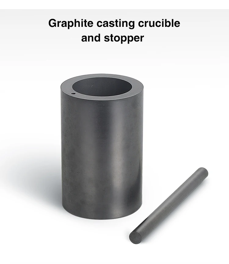 VC400 graphite crucibles and stoppers for casting machine jewelry making