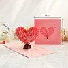 Red heart shape tree