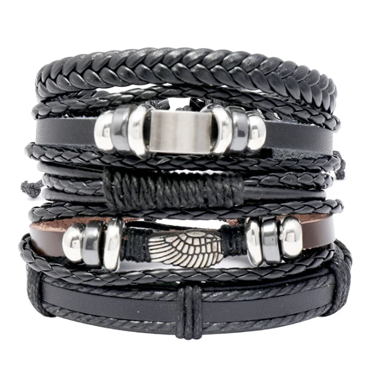 Amscan Bracelet Crâne Multicolore – Bijou Fantaisie 12 Cm, Cordon Noir Réglable – Gothique, Déguisement, Festival, Halloween, Dès 14 Ans
