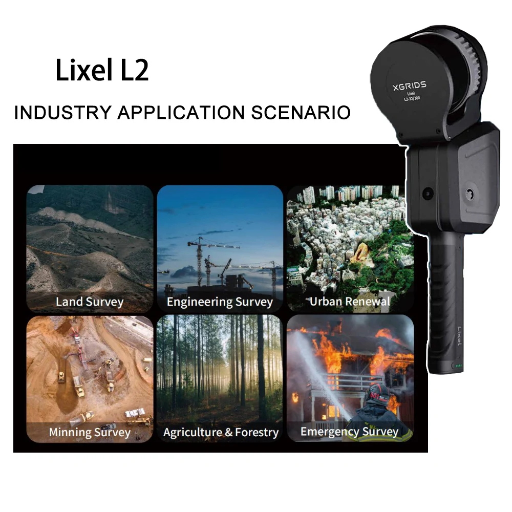 Lixel L2 Laser 3d Scanner Rotary Handheld High Quality Laser Scanner for Engineering Survey With A Scan Rate of 320,000pts/s