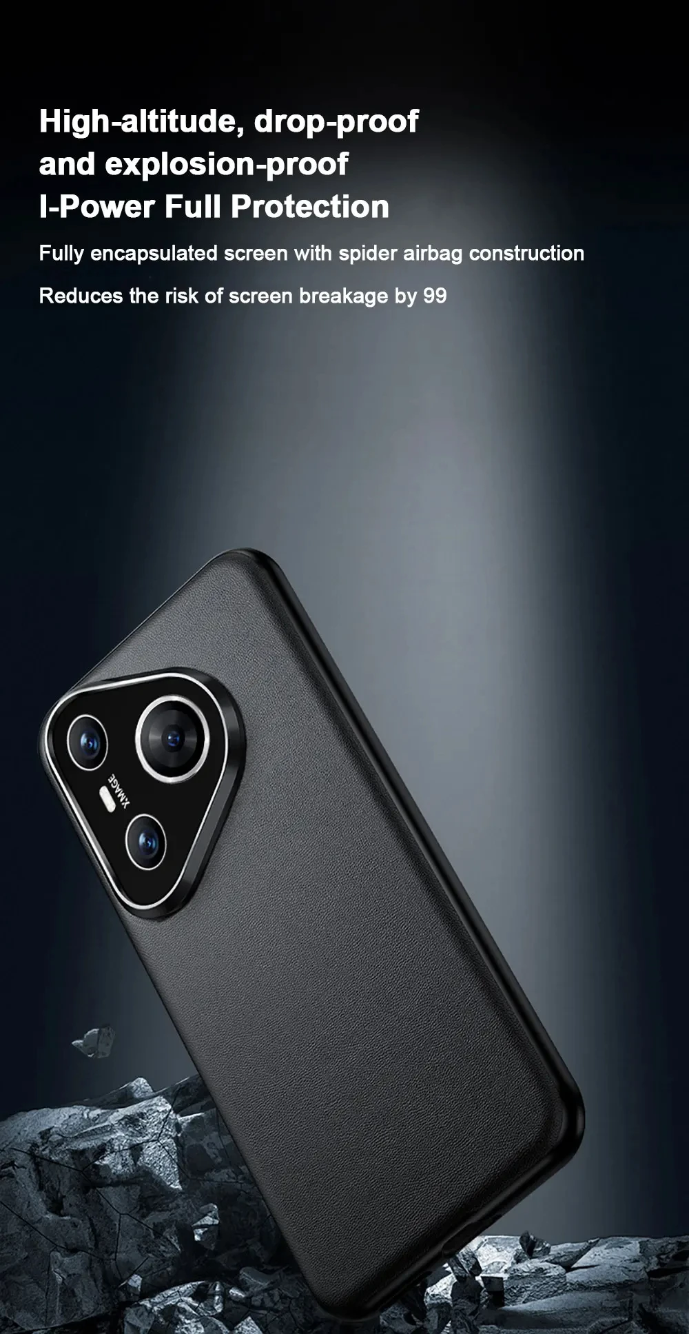 product pu leather for pura 70 pro ultra p60 50 anti fall shockproof magnetic design simple business pure color sjk422 for-9