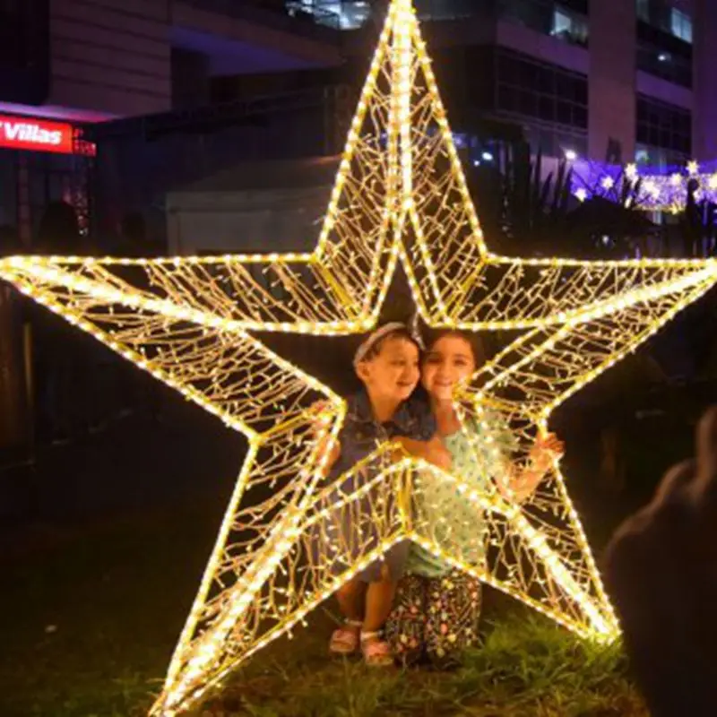 3d christmas star light