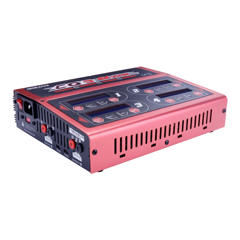 EV-Peak CQ3 4x100W 10A 1-6S DC 11V-18V Balance Charger Discharger for LiPo LiFe NiMH NiCd Battery RC Model Drone