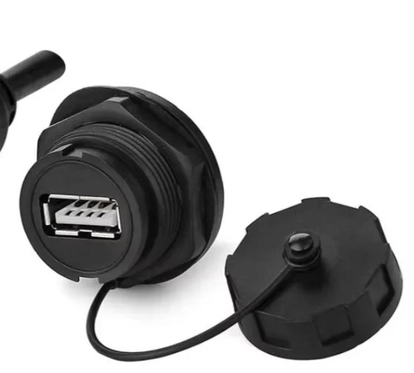 Connettore Montaggio Pannello Dati Connettore USB 3.0 IP67 Impermeabile CNLINKO - Presa Femmina, Per Alimentazione E Dati Connettore USB Femmina