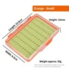 Caja de almacenamiento para anzuelos de pesca ABS - Naranja - Tamaño pequeño