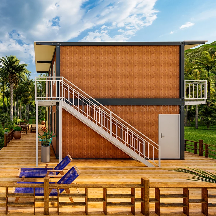 New Design Village Style Fast Assembly Tiny Prefab Flat Packed Houses Containers Live Homes Building