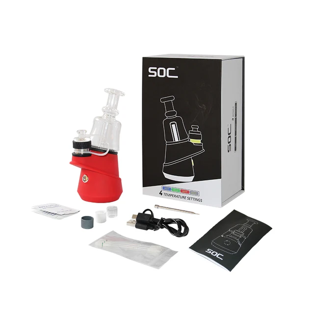  Wholesale Smoking Gift Box Electronic Cigarette Head Glass Tobacco Herb Weed Dabcool T2 Electric Dabs Rig Water