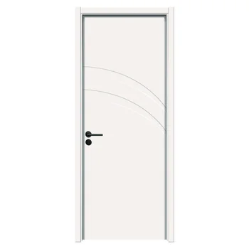 Competitive Price Interior Single Soft Close Door Wpc Wood Frame Doors