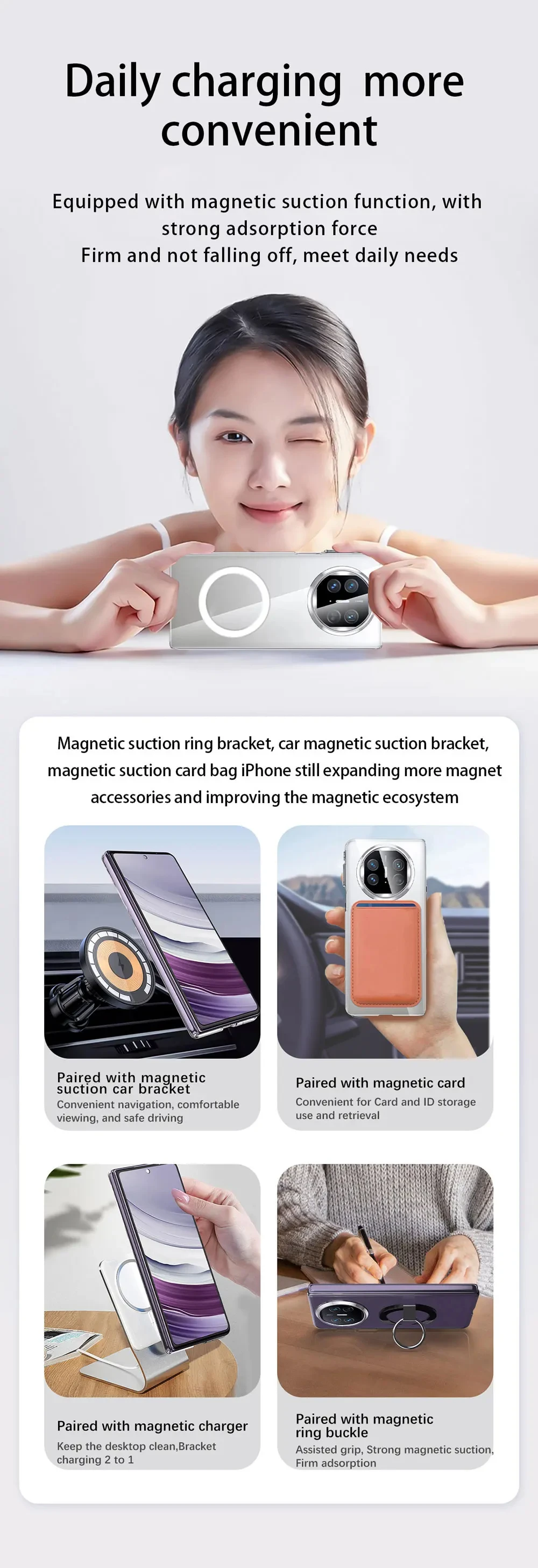 product for mate x5 x3 transparent hard pc magnetic shockproof camera protector case wls85 wlons-5