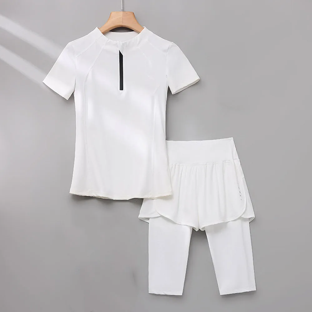 Quick Dry Smooth Comfortable Breathable Anti-Odor Short Sleeve Custom Running Fitness Women Cycling Sets 100%
