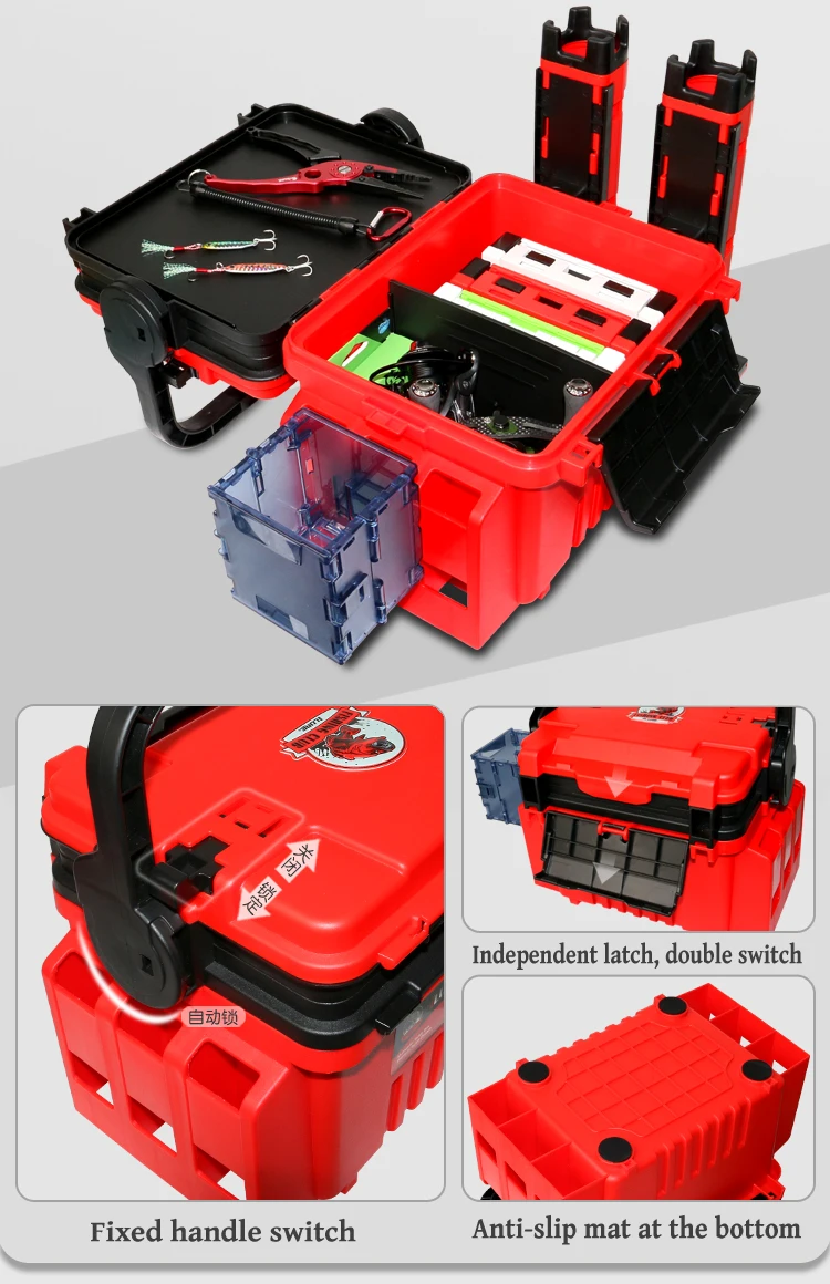 Wholesale Waterproof Multifunctional Plastic Tackle Box Fishing,Fishing