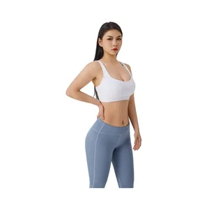 China Supplier Running Yoga Bra Collocation Mid Waist Tight Workout Leggings Yoga Gym Fitness Set  Women  Gym
