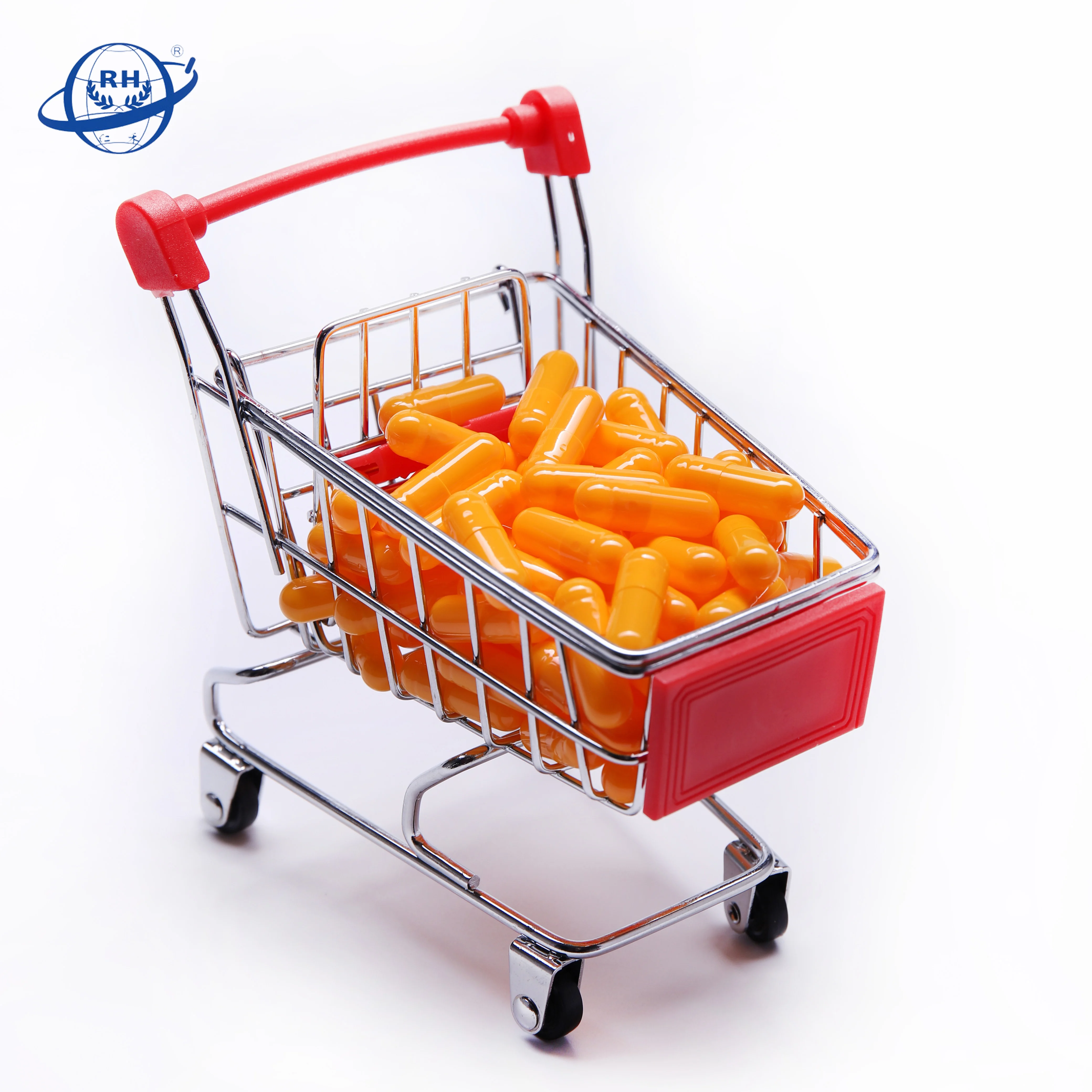 Пустые желатиновые капсулы #0 оранжевого цвета раздельная машина для наполнения индивидуальный цвет и