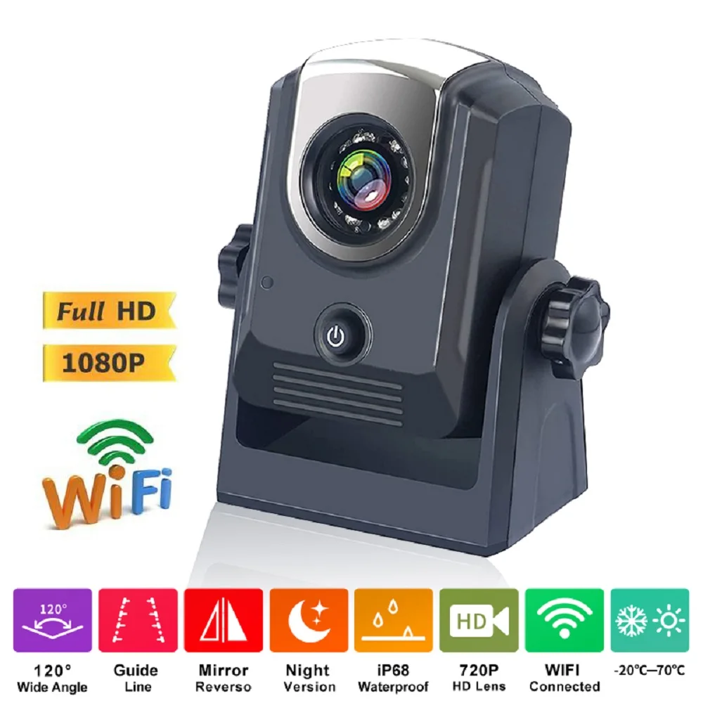 Wifi Wireless Car Reversing Rear View Camera Hd Night Vision Wide