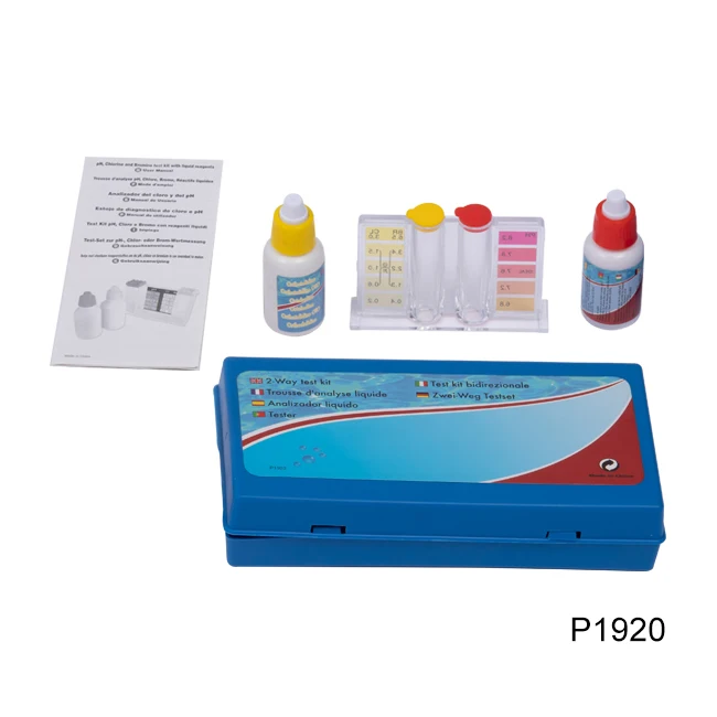 Bulk Package Swimming Pool Chlorine/PH Test Kit Refill Bottles for Spa Use