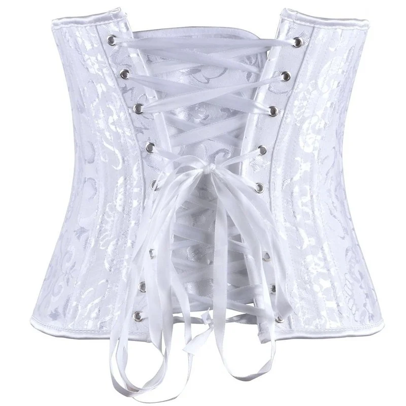 Plastic Bones Corset Lingerie Jacquard Abdominal Waist Girdle Body