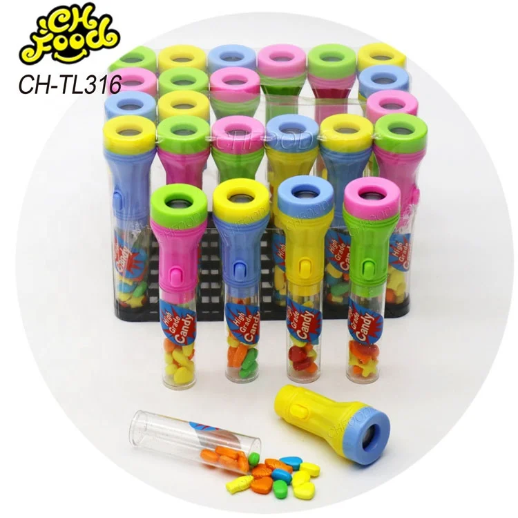 Wholesale and Custom Plastic LED Flashlight Projector Toy with Cartoon Shape Mini Tablet Hard Candy Children's Promotion Toy