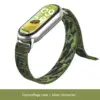 camouflage watch band+silver connector