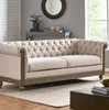 Beige + Polyester + 3 Seat
