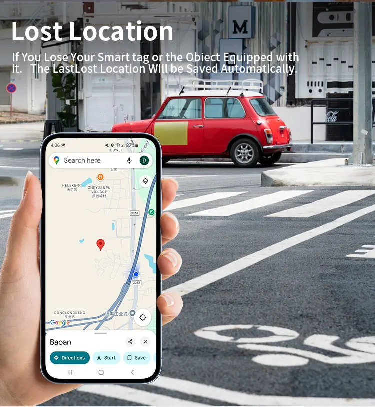 RSH Custom Logo Type C Rechargeable Tag Google Find My Device Find Hub Smart Tracker GPS Locator Key Finder for Android details