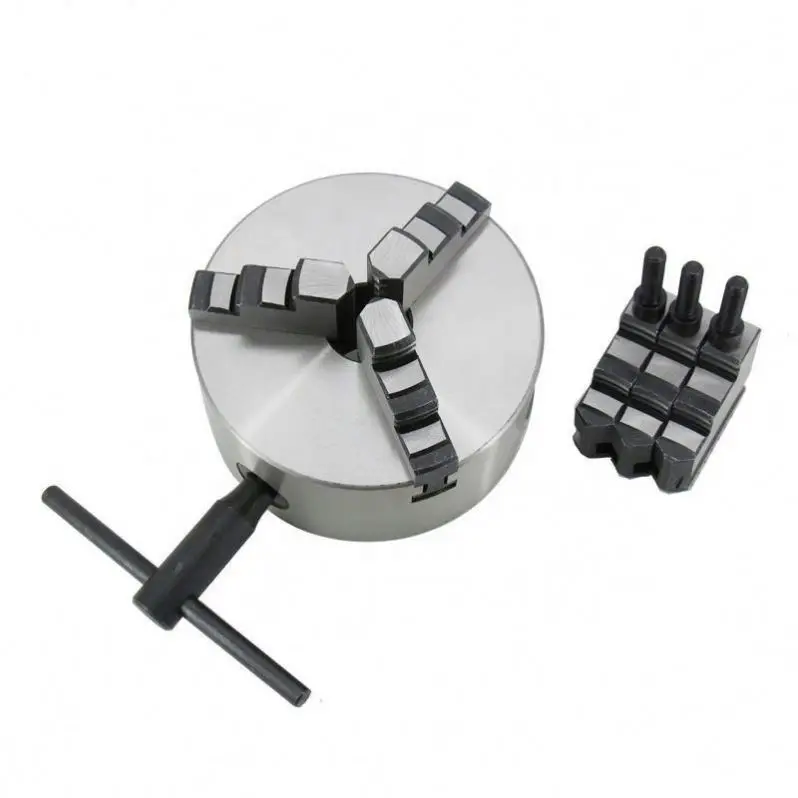 K11-80/100/125/130/160/200/250 Lathe Chuck 3 Jaw Self-Centering Sanou Brand 3 Jaw Chuck Metal Chuck for Mini Metal Lathe