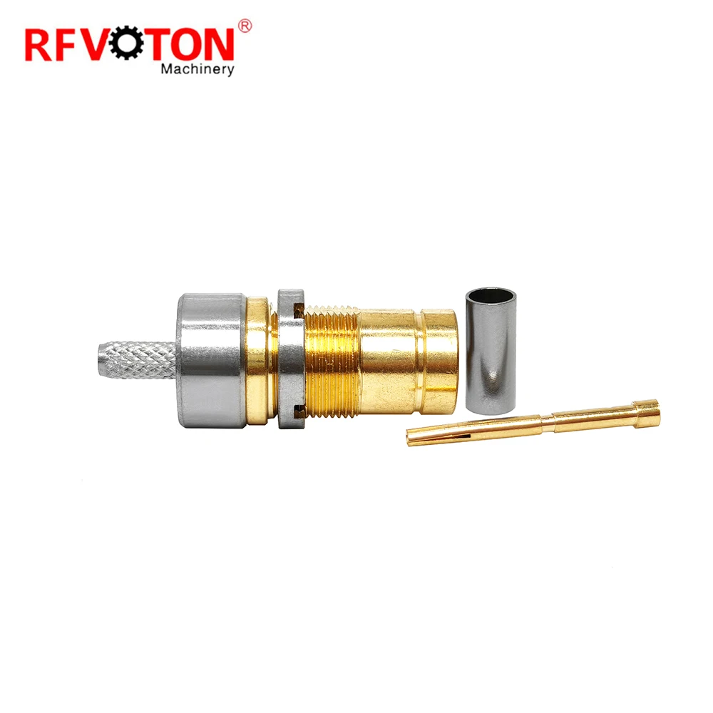 Factory Directly 1.6-5.6 Female Jack Hembra Bulkhead 1.6/5.6 L9 for FLex2 Cable Rf Coaxial Connector CopperConnecteur (rf)