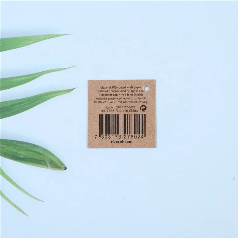 Custom Hang Tag for Bags Custom Logo Tag Kraft Paper Luxury Retro Hang Tags Template Mock up
