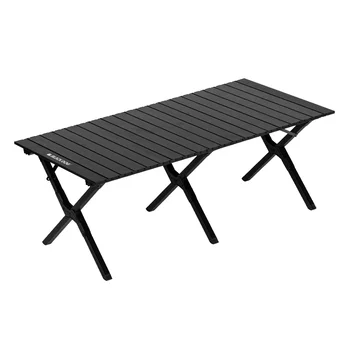 Customized Modern Design Portable Folding Picnic Table and Chairs Aluminum Outdoor Furniture for Beach Camping Garden BBQ