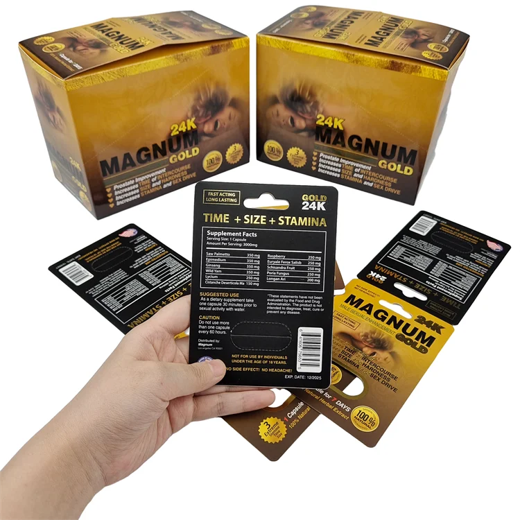 High Quality 100% Biodegradable White Cardboard Paper Box Best Selling Sex Pills Packaging Paper Box for Men Enhancement