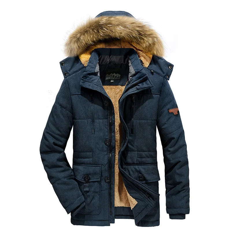 Custom Parka Jacket Men's Hooded Warm Coat Sports Winter Jacket