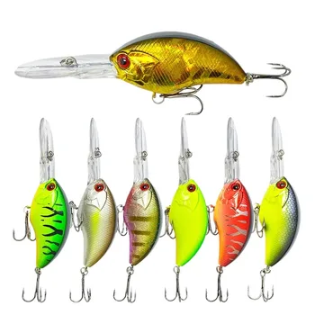 Cheery 11.4G 55mm Hard Bait Crank Bait Top Water Artificial Salt Water Bass Made From Silicone Minnow Lure – Soft Lure – view 4