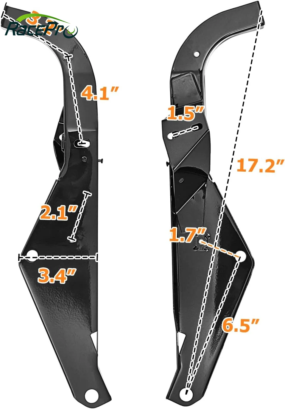 RACEPRO Motorcycle Batwing Head Outer Fairing Support Bracket for Harley Electra Glide FLHT & Street Glide FLHX 1996-2013