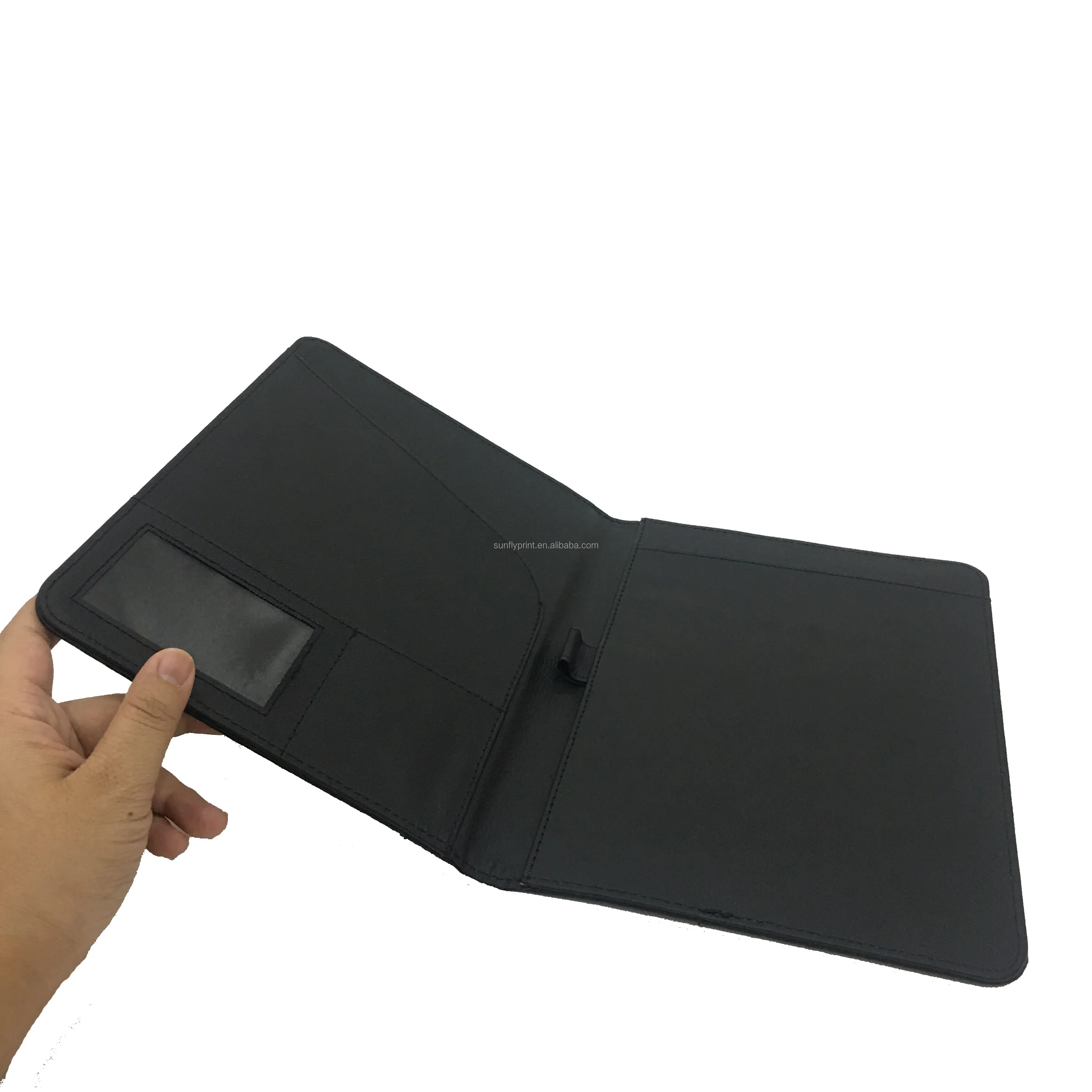 Черная папка А4 для руководителей конференций портфель из искусственной кожи документов Многофункциональная офисная печать логотипа на заказ