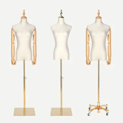 Недорогой женский манекен наполовину тела регулируемая форма Индивидуальный Женский недорогой