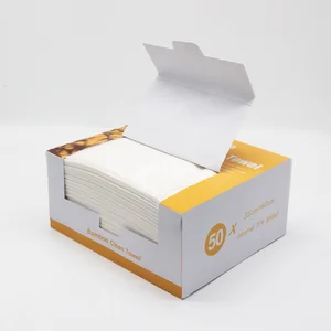 BCS Organic Bamboo Fiber Towel Quick-Dry Disposable Hypoallergenic Antimicrobial Nonwoven Soft Multi-Purpose Kitchen