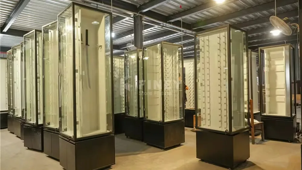 Customized Showroom Japanese Knives Acrylic Display Retail Store