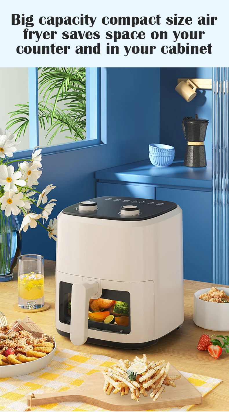 Yoolan 5.5l Air Fryer With Window Smart Kitchen Appliances Reynolds