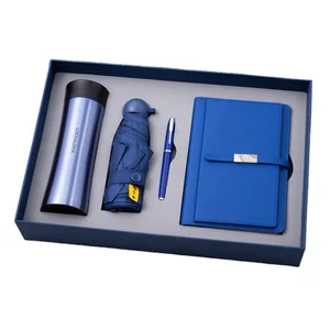 Custom Luxury Business Executive Vintage Diary Hardcover Water Cup Blank Sublimation Soft Cover PU Leather Notebook Gift Box