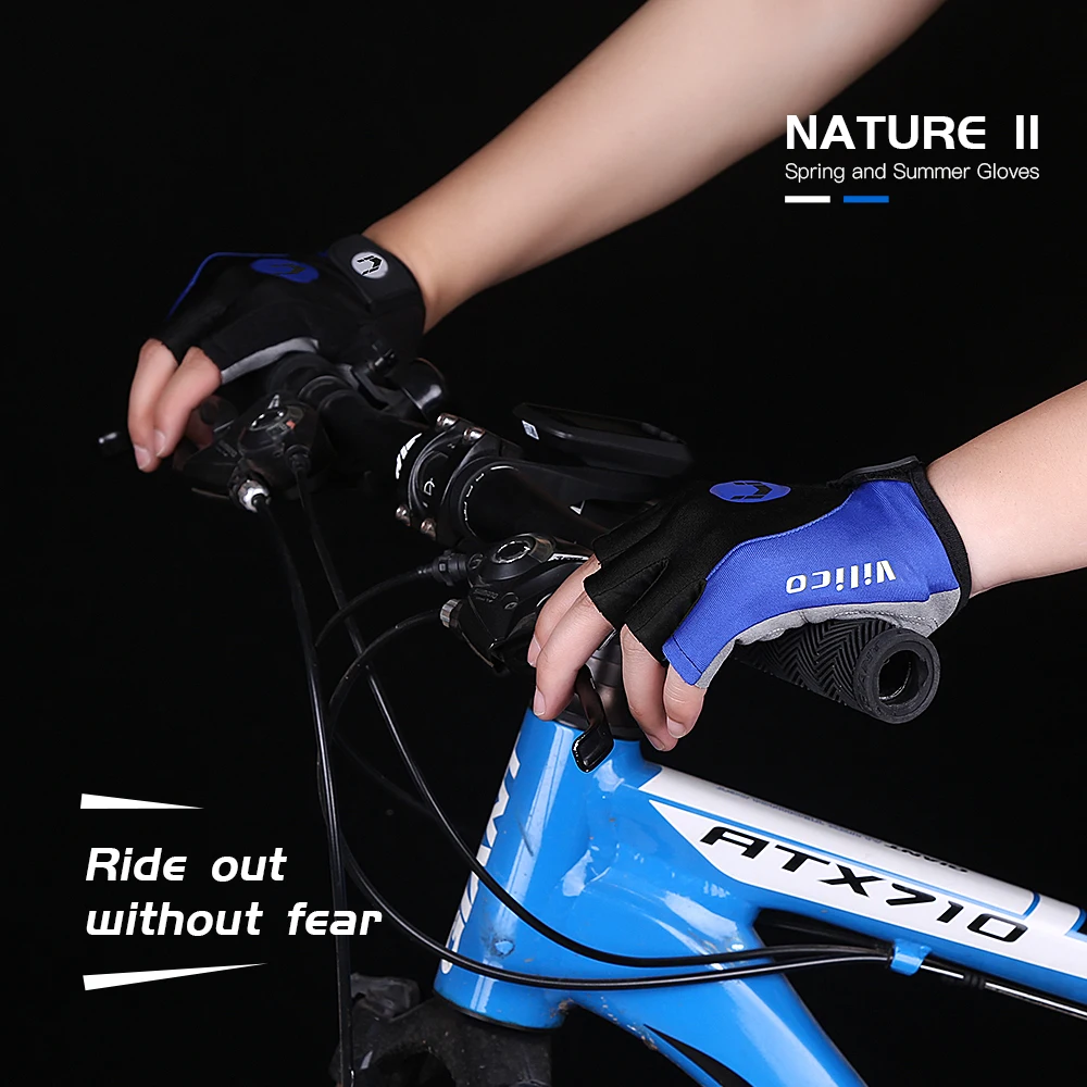 Wholesale Custom Half Finger Cycling Gloves Durable Breathable