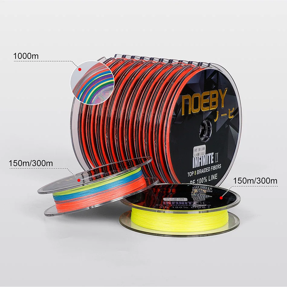 Line Without A Hooknoeby X4 Braided Fishing Line 100m-300m 7-80lb