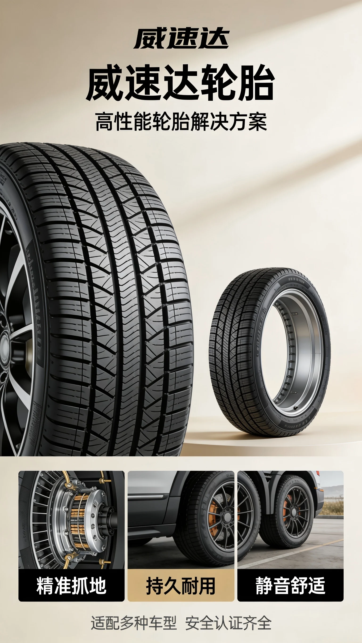 VINMAX New 235/40ZR18 95W ACTIVE V02 Radial Non-Runflat Passenger